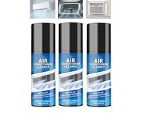 Spray nettoyant moussant pour climatiseur, sans rinçage, pour une efficacité de refroidissement et une qualité d'air améliorées (3PCS)