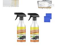 Spray nettoyant mousse dégraissant concentré puissant pour la cuisine, nettoyant moussant concentré multi-usages pour les taches sur les ustensiles de cuisine (2PCS)