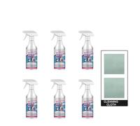 Spray nettoyant mousse détartrante salle de bain, puissant dissolvant calcaire et taches, mousse nettoyante multi-usage pour toilettes, douche, baignoire, évier, carreaux et robinet (6pcs)