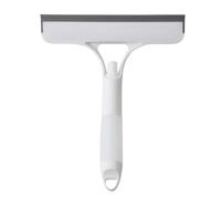 Spray nettoyant multifonction pour vitres avec grattoir en silicone pour un nettoyage en profondeur des surfaces vitrées de salle de bain et de véhicule sans traces (blanc)