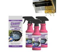 Spray nettoyant pour barbecue pour aliments et graisses brûlées en plein air, spray dégraissant à action rapide pour gril et grille, nettoyant de cuisine pour éclaboussures tenaces (3Pcs)