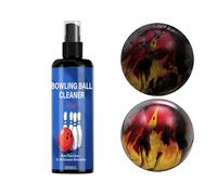 Spray nettoyant pour boules de bowling - 100 ml - Solution de nettoyage portable avec serviette - Détachant les taches de graisse et d'abrasion - Améliore le contrôle de la prise en main - Accessoire