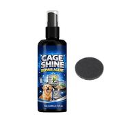 Spray nettoyant pour cage à oiseaux - Solution de décomposition des déjections de 110 ml | Apparence lumineuse et sûre pour animaux domestiques, éliminateur d'odeurs pour les professionnels, les