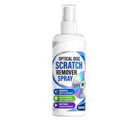 Spray nettoyant pour DVD avec chiffon et 100 ml de solution universelle de | Enlève les rayures des disques de Maison, bureau, studio, bibliothèque, magasin, arcade, salon, cinéma,