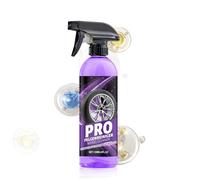Spray nettoyant pour jantes de voiture - Solution de nettoyage des roues pour enlever la poussière des freins | Liquide de lavage pour roues en automobile avec formule à action mousse, détail
