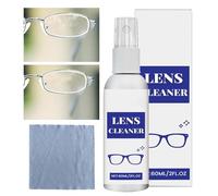 Spray nettoyant pour lunettes 60 ml, détachant avec chiffon pour écran de téléphone, objectif, lunettes, appareil photo, ordinateur, lunettes, appareils électroniques