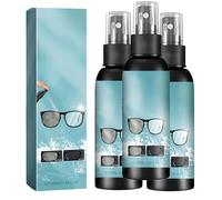 Spray nettoyant pour lunettes, anti-rayures pour écran, spray nettoyant pour écran, formule sûre, améliore l'expérience visuelle, convient à tous les types de lunettes, 100 ml (3Pièce)
