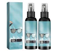 Spray nettoyant pour lunettes, anti-rayures pour écran, spray nettoyant pour écran, formule sûre, améliore l'expérience visuelle, convient à tous les types de lunettes, 100 ml (2Pièce)