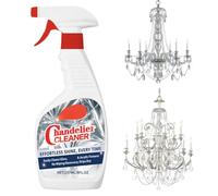 Spray nettoyant pour lustre, sans essuyage, dépoussiérant, finition propre sur cristal et verre, cristal, spray de nettoyage sans traces