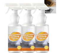 Spray nettoyant pour mousse de cuisine polyvalent, spray dégraissant robuste, éliminateur de graisse puissant, nettoyant tout usage, mousse à bulles sans gommage, spray multi-surfaces (3PCS)