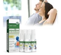 Spray Nettoyant pour Poumons,3PCS Herbal Spray Cleansing Lung 30ML,Sprays Pulmonaire Nettoyant,Poumons Nettoyage,Brume Nettoyante pour Poumon à Base De Plantes,Facilite la Respiration