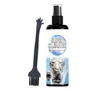 Spray nettoyant pour rasoir électrique - Solution d'entretien de tondeuse 120 ml | Solution liquide pour rasoir électrique - Ensemble de brosses de nettoyage pour barbe et en profondeur pour