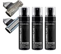 Spray nettoyant pour rasoir électrique, têtes, lames et tondeuses (3 pièces)