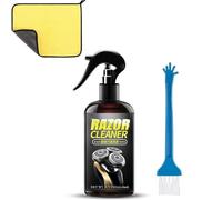 Spray nettoyant pour rasoirs électriques en 30 secondes, liquide nettoyant pour rasoirs, nettoyant pour lames avec brosse, formule sans rinçage (1pcs)