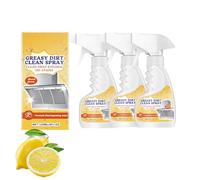 Spray nettoyant pour table de cuisson multi-surfaces - dégraissant robuste pour plaques de cuisson en vitrocéramique et à induction, nettoyant pour évier en acier inoxydable, 120ml (3 bouteilles)