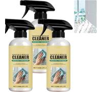 Spray nettoyant pour vitres en mousse sans traces pour miroirs de fenêtres, portes de douche, vitres de voiture, élimine les empreintes digitales, la saleté, le vernis à vitres (3 pièces)