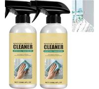 Spray nettoyant pour vitres en mousse sans traces pour miroirs de fenêtres, portes de douche, vitres de voiture, élimine les empreintes digitales, la saleté, le vernis à vitres (2 pièces)