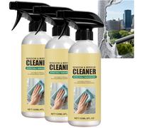 Spray nettoyant pour vitres et miroirs en mousse sans traces. Élimine les traces de doigts, les taches et les résidus de savon. Multi-usages, action rapide. Idéal pour les portes de douche (3PCS)