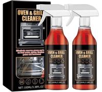 Spray nettoyant puissant pour four, nettoyant pour four et gril, nettoyant et lustrant pour acier inoxydable, détachant pour graisse, idéal pour barbecues, grilles et plaques de cuisson.