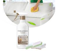 Spray nettoyant sans rinçage pour canapé, kit de nettoyage pour tissu de canapé avec brosse, nettoyant en spray pour canapé, tissu pour tissus d'ameublement (1 pièce)