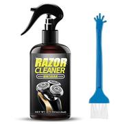 Spray nettoyant universel efficace pour rasoir électrique, 270 ml, nettoyant pour lames avec brosse, nettoie les lames, élimine les poils coupés, lubrifie et prévient la rouille