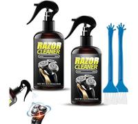 Spray nettoyant universel efficace pour rasoir électrique, solution de nettoyage pour rasoir électrique, nettoyeur de lame avec brosse, pour nettoyer, lubrifier, dire adieu aux rasoirs bouchés (2)