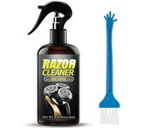 Spray nettoyant universel efficace pour rasoir électrique,Solution nettoyante pour rasoir électrique, nettoyant pour lames avec brosse pour nettoyer, lubrifier et prévenir la rouille