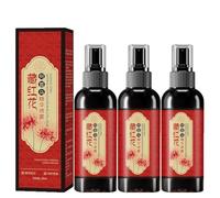 Spray noircissant au safran, sérum Polygonum Multiflorum, spray végétal naturel pour cheveux gris et noirs, brume anti-frisottis