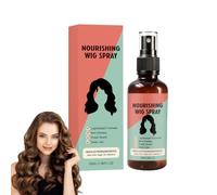 Spray nourrissant léger sans rinçage, spray démêlant pour perruques synthétiques humaines, après-shampoing sans rinçage, contrôle des frisottis, sprays lissant et lissant les perruques (1)