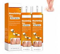 Spray nourrissant pour les ongles, enrichi en propolis naturelle, spray hydratant apaisant et doux pour tous les types de peau, hydrate les ongles cassants, soin des ongles portable de 20 ml(2 pièce)