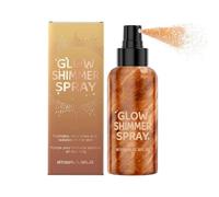 Spray pailleté, 100 ml, pour cheveux et corps, imperméable, durable, brouillard ultra fin, pour festival, Halloween, carnaval, maquillage (bronze)