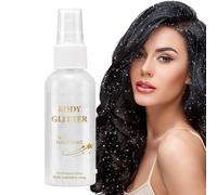 Spray Pailleté Pour Le Corps - 80 Ml | Brume Chatoyante | Séchage Rapide Glow Surligneur Longue Durée Cosmétique Festival Party Concert Peau Visage Clavicule Highlight Brume Costume Tenue Évén