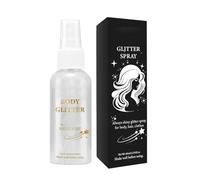 Spray Pailleté, Spray à Paillettes pour le Corps | Surligneur Visage Brume, 80ML Longue Durée Corps Shimmering Spray Maquillage Cosmétique Paillettes pour Cheveux Corps Visage Vêtements Pâques