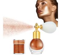 Spray Paillette Pour Corps et Visage,Huile Pailletée pour le Corps Bombe Paillette Cheveux Pour Strass Maquillage Festival Coachella Cosplay Bronze