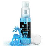 Spray Paillettes Comestibles, 20g Paillettes Alimentaires Comestibles pour Gâteaux, Cocktails, Cupcake, Vin, Boissons - Colorant Alimentaire Poudre pour Pâtisserie, Décoration de Biscuits (Bleu)