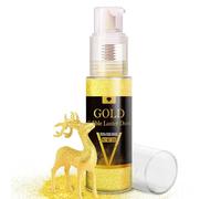 Spray Paillettes Comestibles, 20g Paillettes Alimentaires Comestibles pour Gâteaux de Pâques, Cupcake, Fondants, Chocolat - Colorant Alimentaire Poudre pour Pâtisserie, Décoration de Boissons (Dorées)