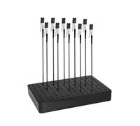 Spray Painting Stand avec 20 pinces crocodiles, support de modèle pour aérographe, base antidérapante avec trous de 2,1 mm, pointes en caoutchouc anti-rayures, barres réglables pour modélisme
