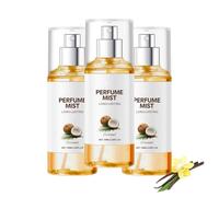 Spray parfumé pour femme à la noix de coco, avec brume parfumée à la vanille, parfum quotidien, spray longue tenue pour les cheveux et le corps, texture légère, de jour comme de nuit (3PCS)