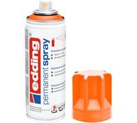 edding 5200 permanent spray - neon orange matt - 200 ml - acrylic paint for painting and decorating glass, metal, wood, ceramic, plastic, canvas - aerosol spray, acrylic spray, paint spray