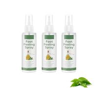 Spray Pieds Instantané 120 ml,Gommage Pieds à l'huile d'arbre à thé,Soin réparateur en profondeur,Exfoliation,Soin des pieds,Hydratation,Lissage et Douceur,Convient aux hommes et aux femmes (3Pièce)