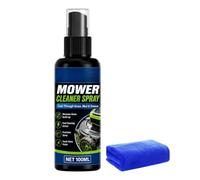 Spray Plateau De Coupe Dissolvant de saletés du carter 100 ml avec chiffon | Dégraissant tondeuse Pour résidus tenaces saleté poussière extérieur machine gazon jardin