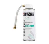 IPONE - Bombe Anti-Crevaison SOS Tyre - 200 ml - Répare et Regonfle le Pneu de Moto en 10 secondes - Compatible tous types de pneus - tube et lubeless - Format Pratique Transportable