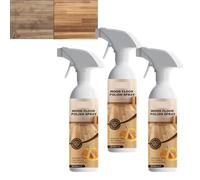 Spray polissage planchers bois cire d'abeille naturelle, agent réparation planchers boiss franc, nettoyant plancherss bois franc, nettoyant plancherss polyvalent, couvre rayures mineures. (3PCS)