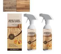 Spray polissage planchers bois cire d'abeille naturelle, agent réparation planchers boiss franc, nettoyant plancherss bois franc, nettoyant plancherss polyvalent, couvre rayures mineures. (2PCS)