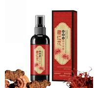 Spray pour cheveux safran avec extraits de racine Polygonum Multiflorum, Essences végétales Parfums cheveux brumes,Nourrir les cuirs chev/eux avec une formulation douce (1)