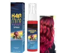 Spray Pour Cheveux,Spray De Couleur Temporaire,Sprays Cheveux Violet,Coloration Rapide,Colorant Capillaire Lavable à Usage Unique Pour Fête Costumée Cosplay Halloween,Coloration Rapide (Rouge)