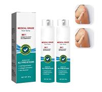Spray pour enlever les cicatrices,Cicatrice Remove Advanced Scar Spray pour tous les types de cicatrices,Surtout les cicatrices d'acné,Cicatrices chirurgicales et vergetures (2 pièces)