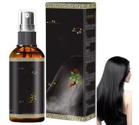 Spray pour la croissance des cheveux Renforce et restaure la santé du cuir chevelu Spray de noircissement des cheveux au safran Laque à base de plantes biologique pour hommes femmes 100 ml Gris à bas