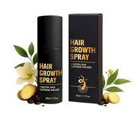 Spray pour la croissance des cheveux, spray d'huile pour la croissance des cheveux, extrait de racine de gingembre, He Shou Wu, huile de ricin, perte réduite, pour femmes et hommes (1PC)