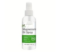 Spray pour le corps à l'huile de magnésium - 100 ml - Chlorure de magnésium - Aide à soulager les tensions musculaires et les crampes au mollet - Absorption rapide - Spray de magnésium